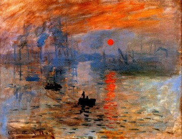 Claude Monet œuvres - Impression soleil levant Claude Monet